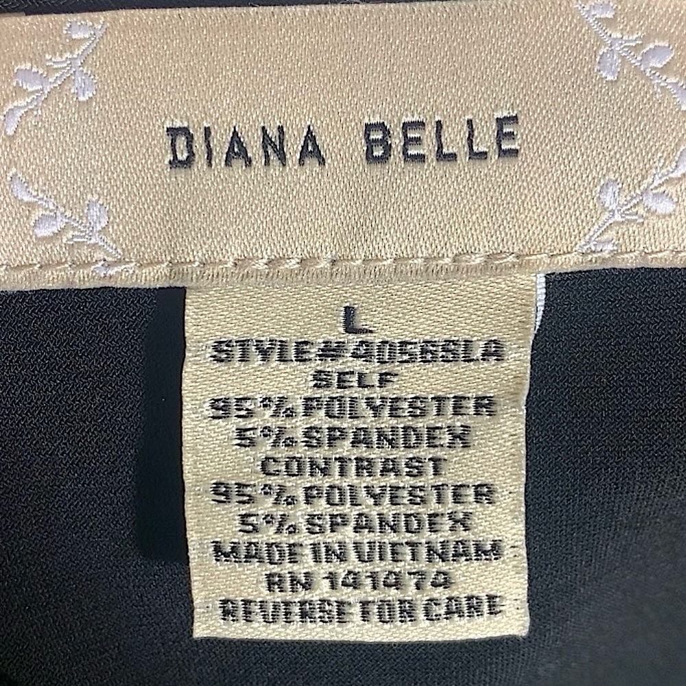 Diana Belle Black Polka Dot Button down tank top - Picture 10 of 10